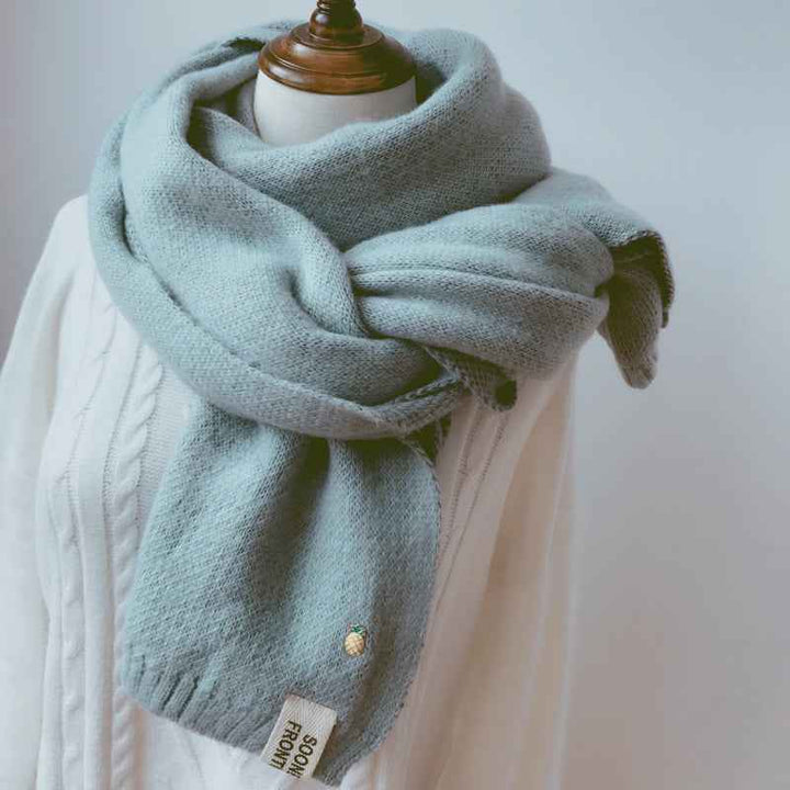 Shawl Accessories Cashmere Scarf Women Scarfs Winter Light Green