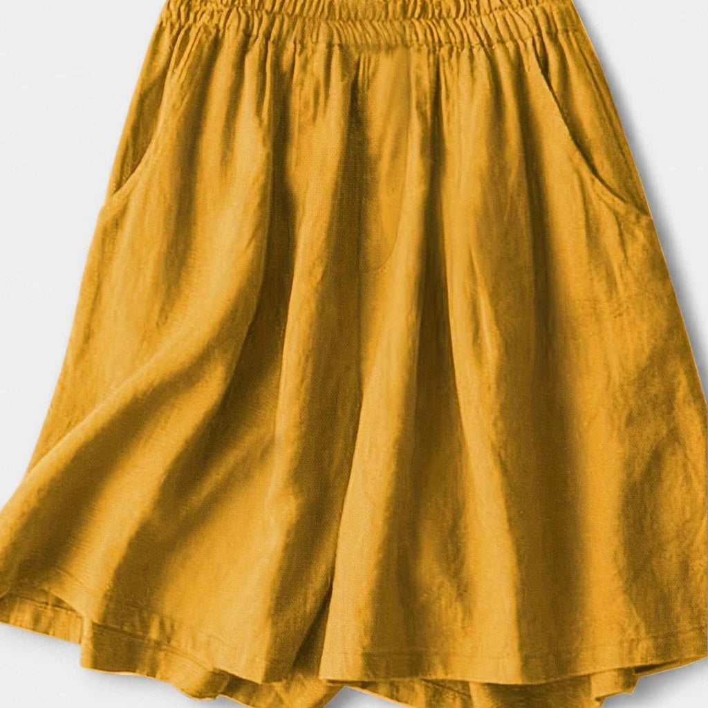 Women's Stylish Shorts - Comfortable and Trendy Yellow