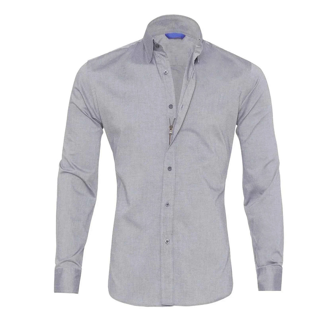 Men's Zippered Wrinkle-Free Shirt