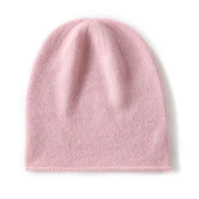 Slouchy Knit Beanie for Comfortable Head Coverage Pink One Size