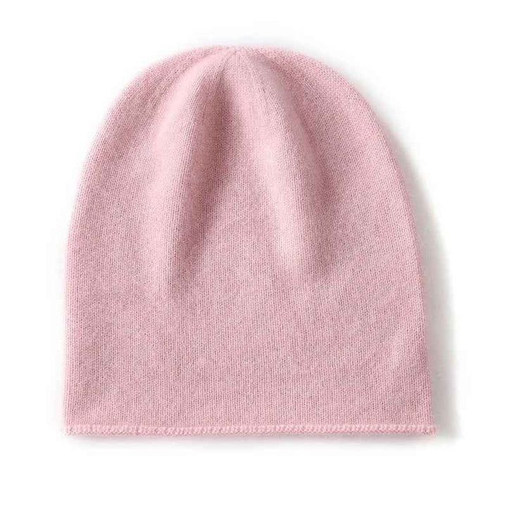 Slouchy Knit Beanie for Comfortable Head Coverage Pink One Size