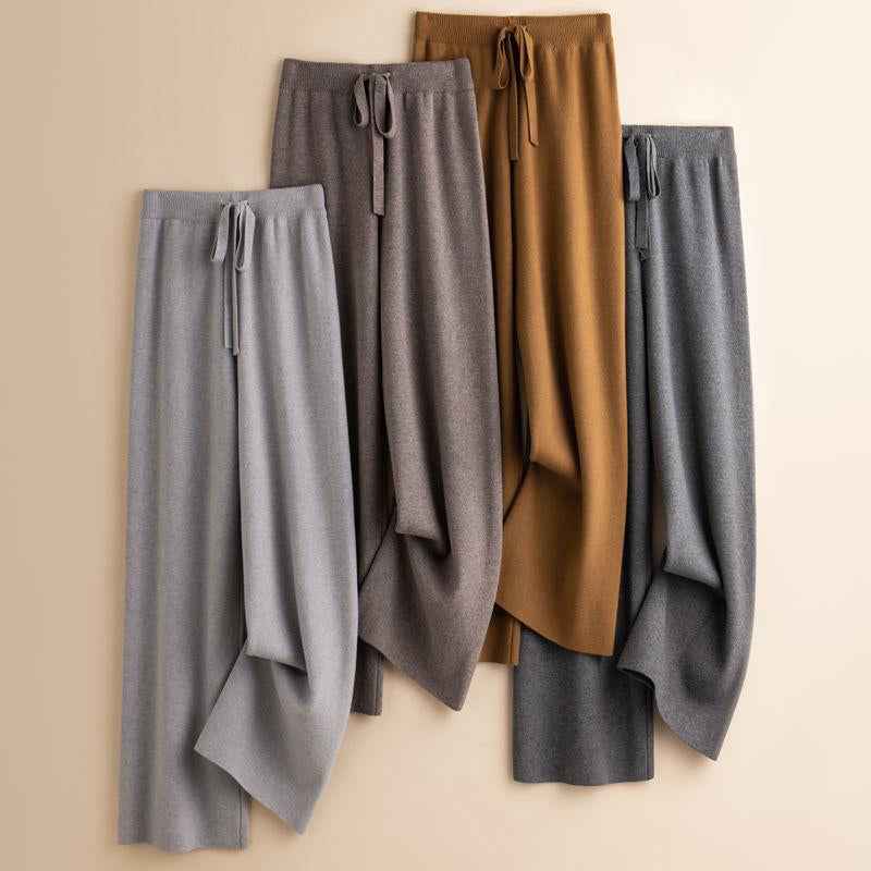 Women's Relaxed Fit Wide-Leg Drawstring Pants