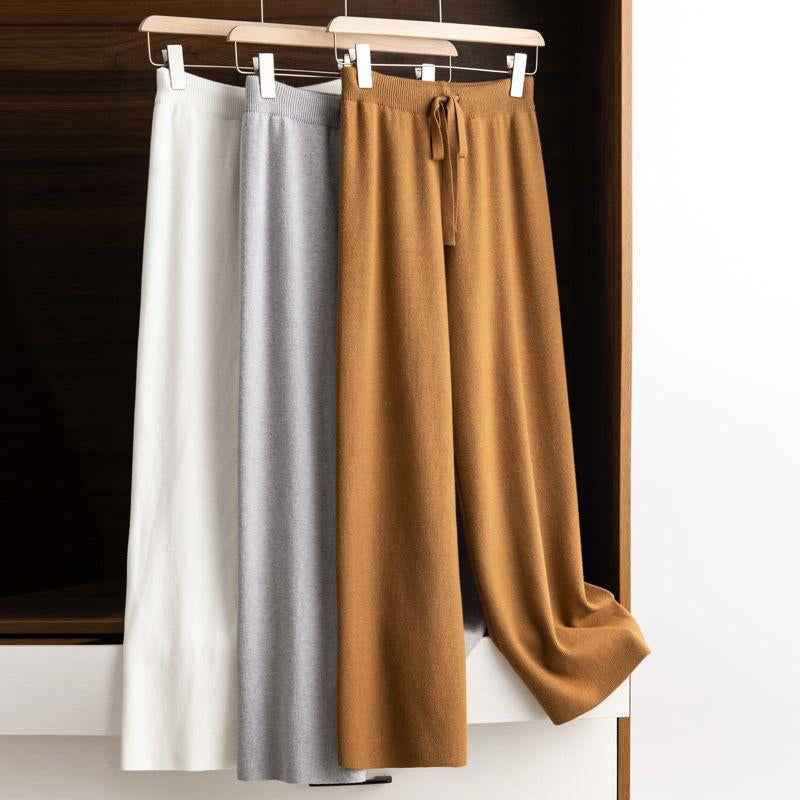 Women's Relaxed Fit Wide-Leg Drawstring Pants