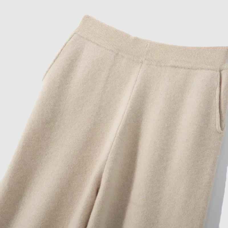 Women's Relaxed Fit Wide Leg Pants | Solid Full-Length Style