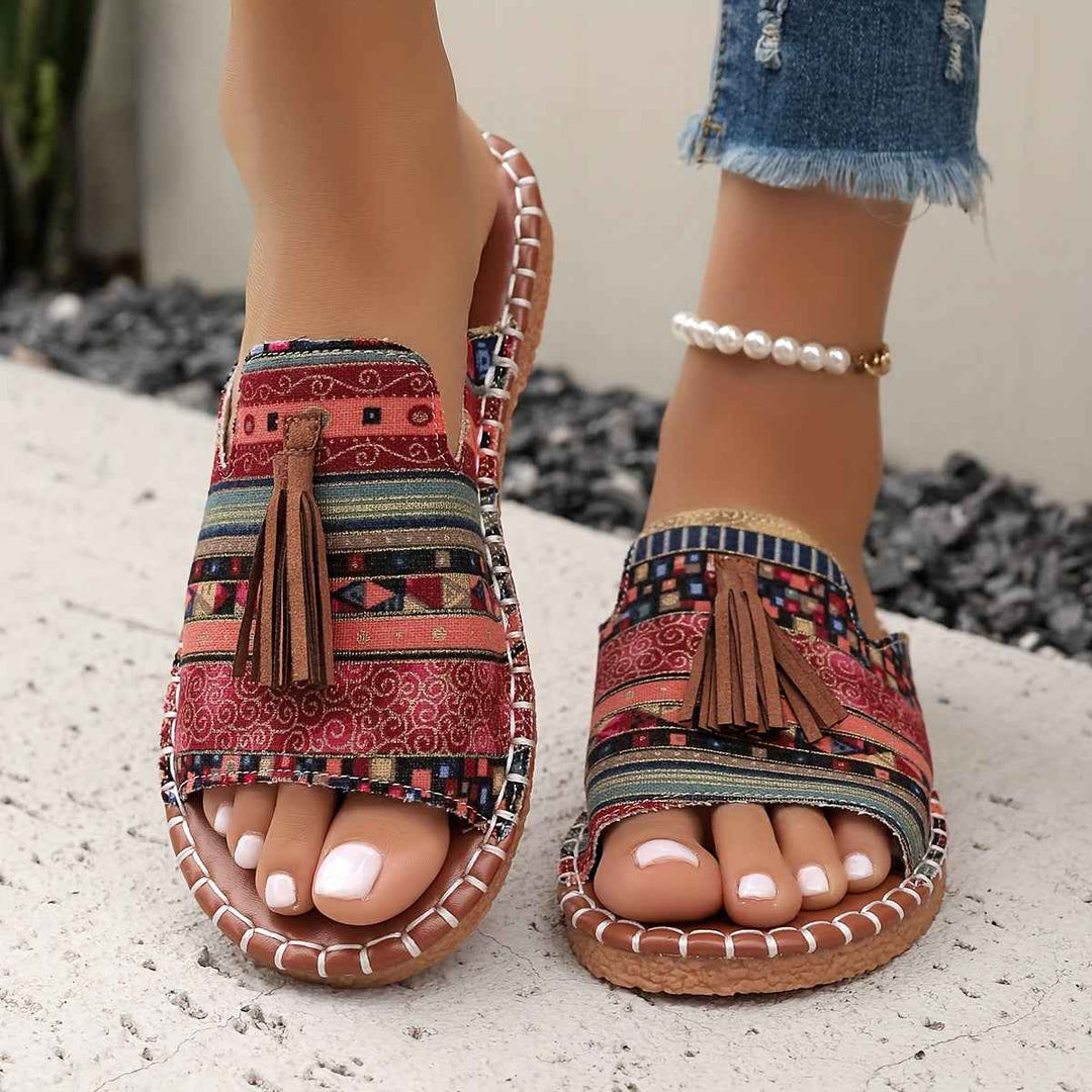 Everly | Comfortable Women's Slides with Ergonomic Sole Burgundy