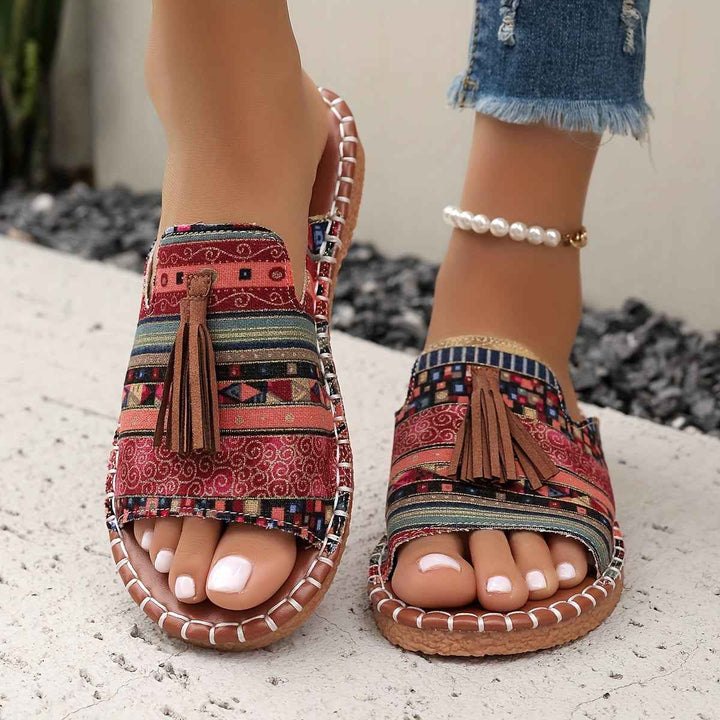 Everly | Comfortable Women's Slides with Ergonomic Sole Burgundy