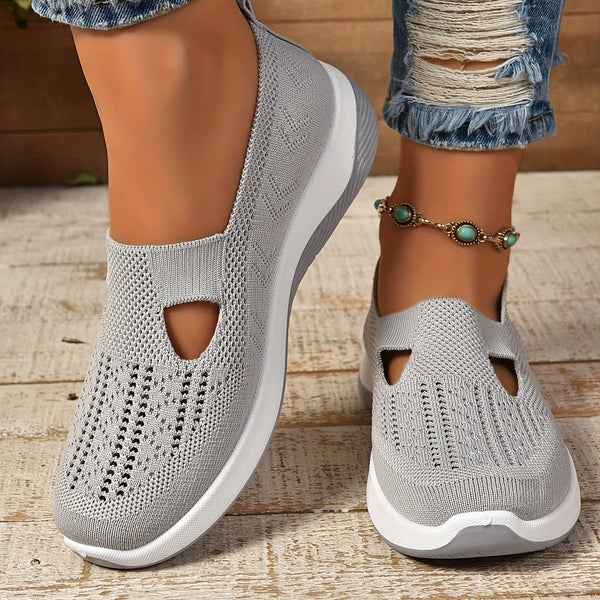 Soleil | Lightweight Slip-On Shoes Grey