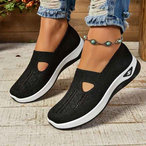 Soleil | Lightweight Slip-On Shoes Black