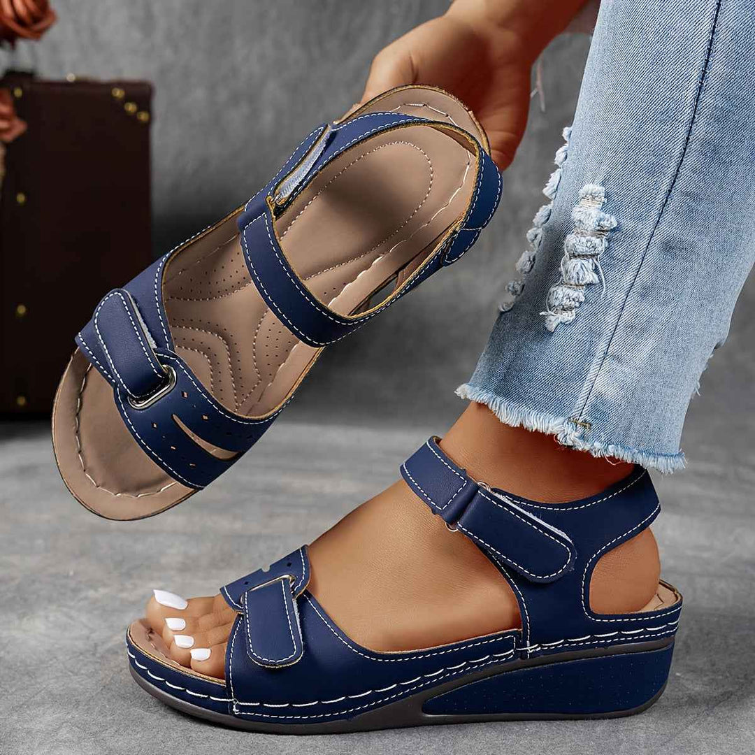 Poppy | Women's Sandals with Breathable Strap and Flexible Platform Blue