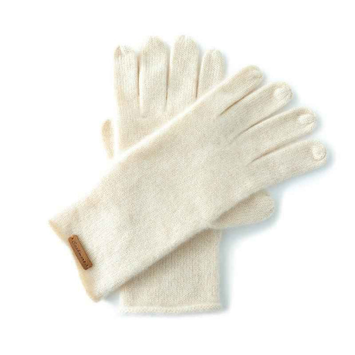Solid Knitted Fitted Gloves