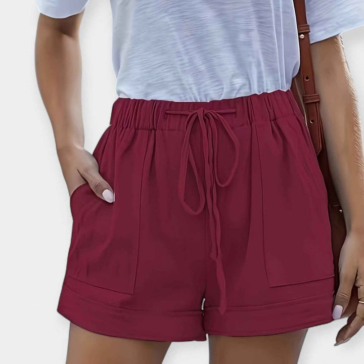 Women's Stylish Shorts for Comfort and Versatility Dark Red