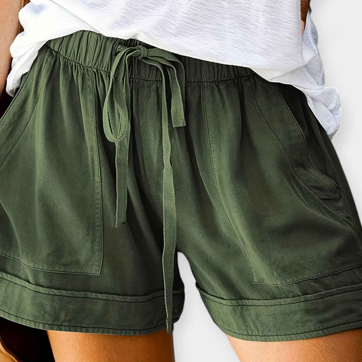 Women's Stylish Shorts for Comfort and Versatility Olive Green