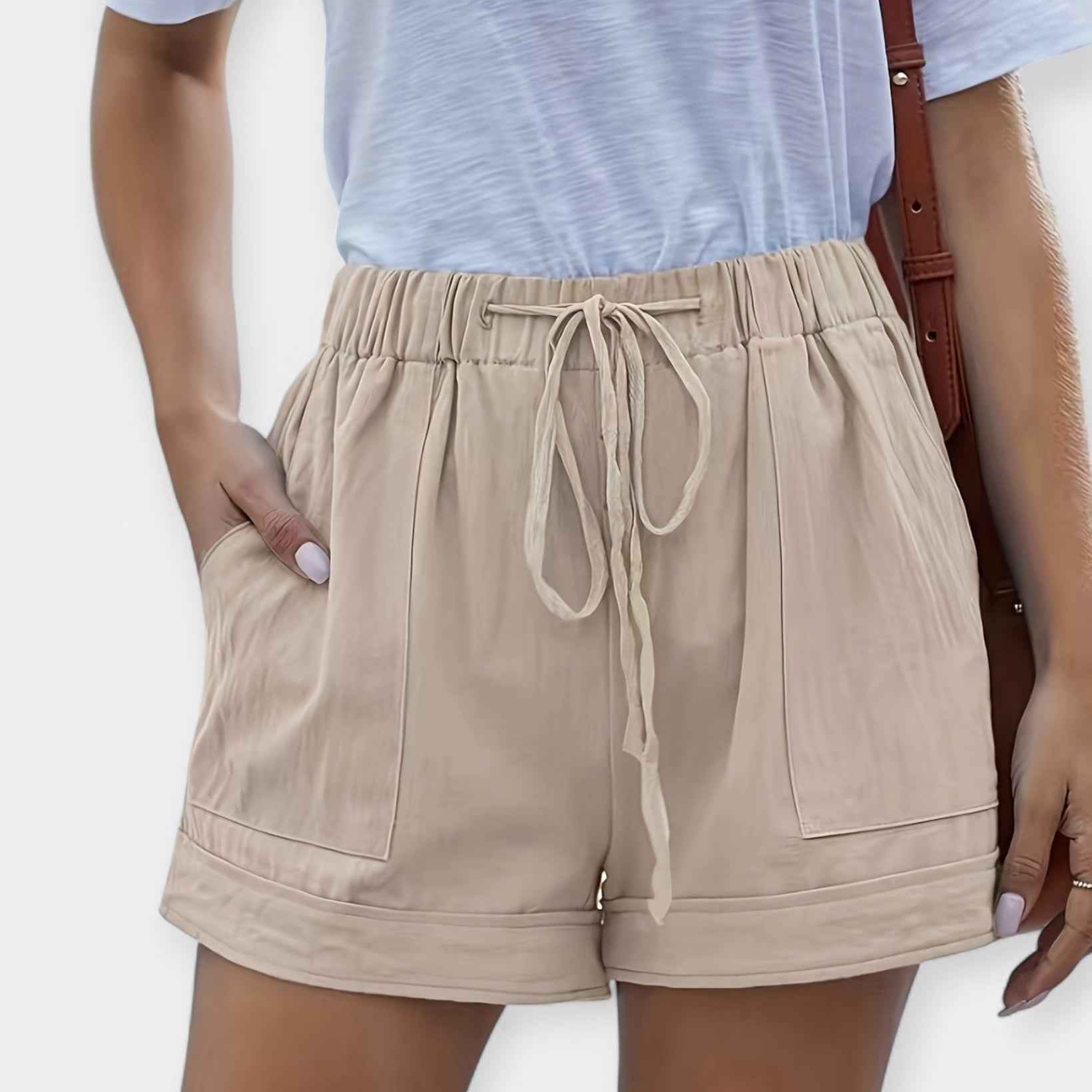 Women's Stylish Shorts for Comfort and Versatility Beige
