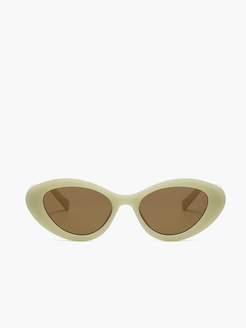 Sophia | Women's Trendy Cream Cat-Eye Sunglasses with Vintage Frame