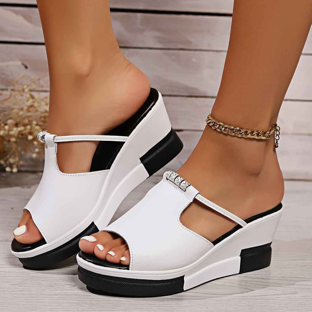 Emily | Comfort Women's Wedge Sandals for Summer Style White