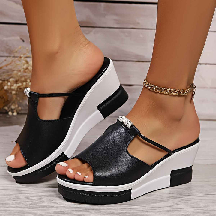 Emily | Comfort Women's Wedge Sandals for Summer Style Black