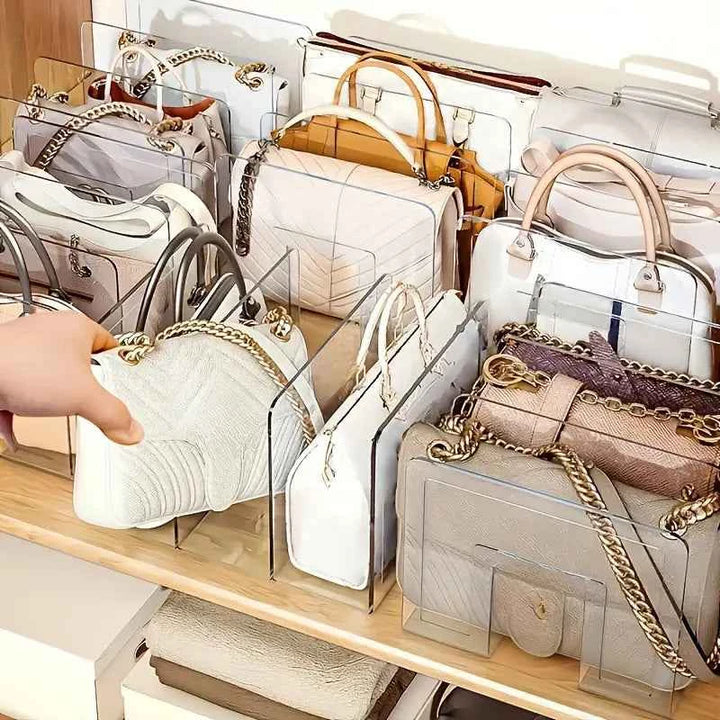 Stylish Acrylic Handbag Organizer Rack