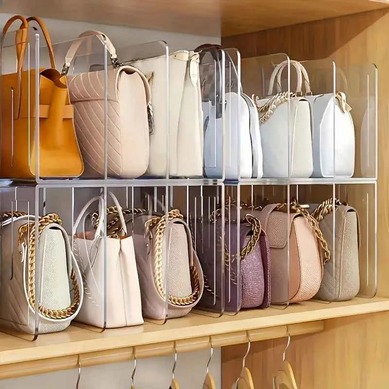 Stylish Acrylic Handbag Organizer Rack