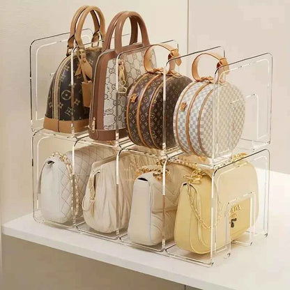 Stylish Acrylic Handbag Organizer Rack