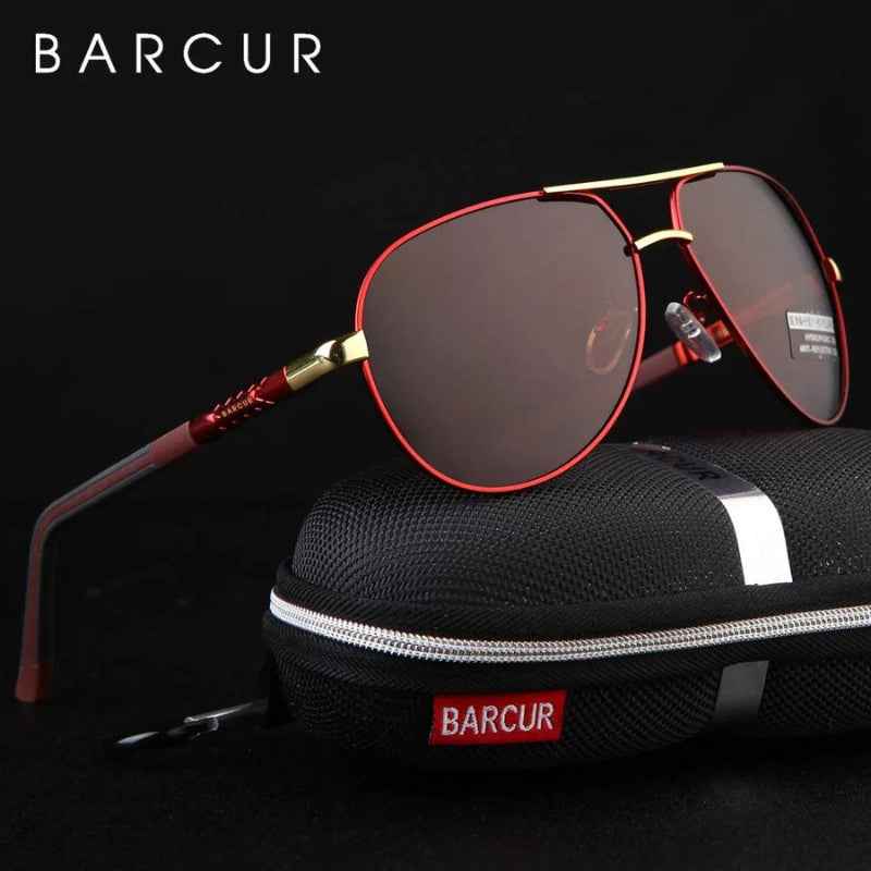 Stylish Aviator Sunglasses for Ultimate Eye Protection Red Black