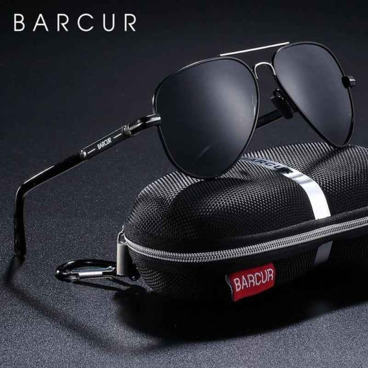Stylish Aviator Sunglasses for Ultimate Eye Protection Gun Black