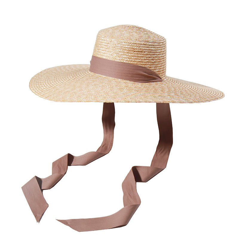 Stylish Big Brim Straw Hat for Women - Perfect Summer Vacation Accessory