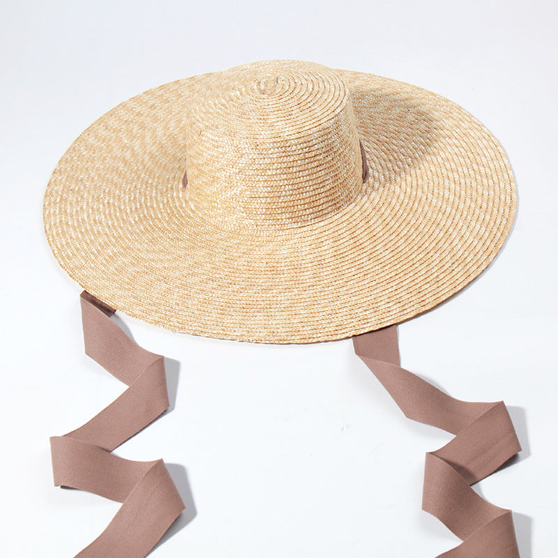 Stylish Big Brim Straw Hat for Women - Perfect Summer Vacation Accessory