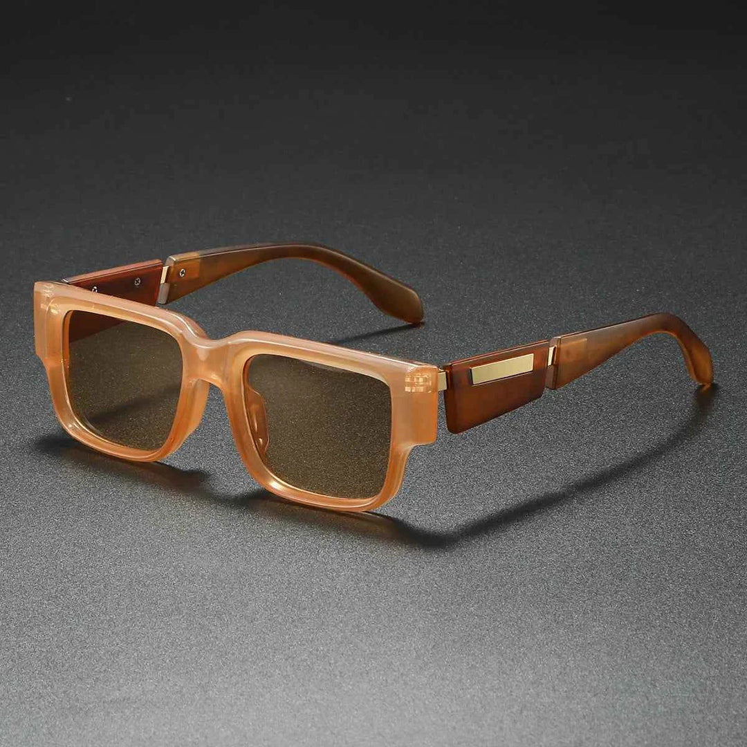 Stylish Block Shades for Modern Elegance Amber Glow