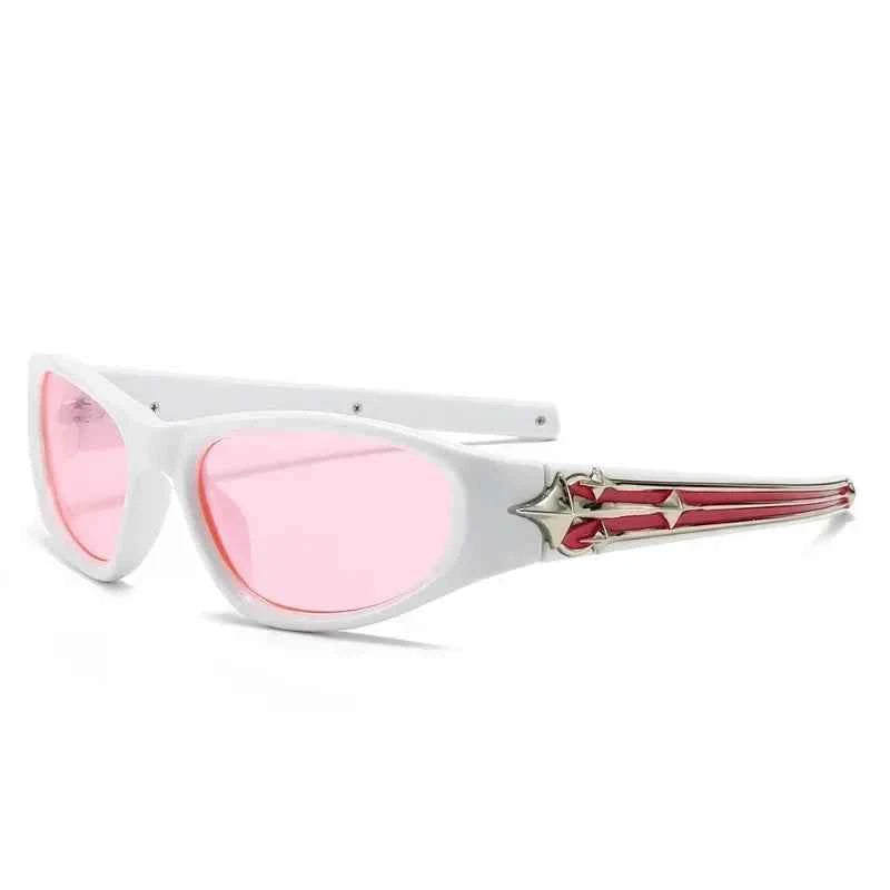 Stylish Chrome-Inspired Sunglasses Pink