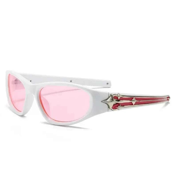 Stylish Chrome-Inspired Sunglasses Pink
