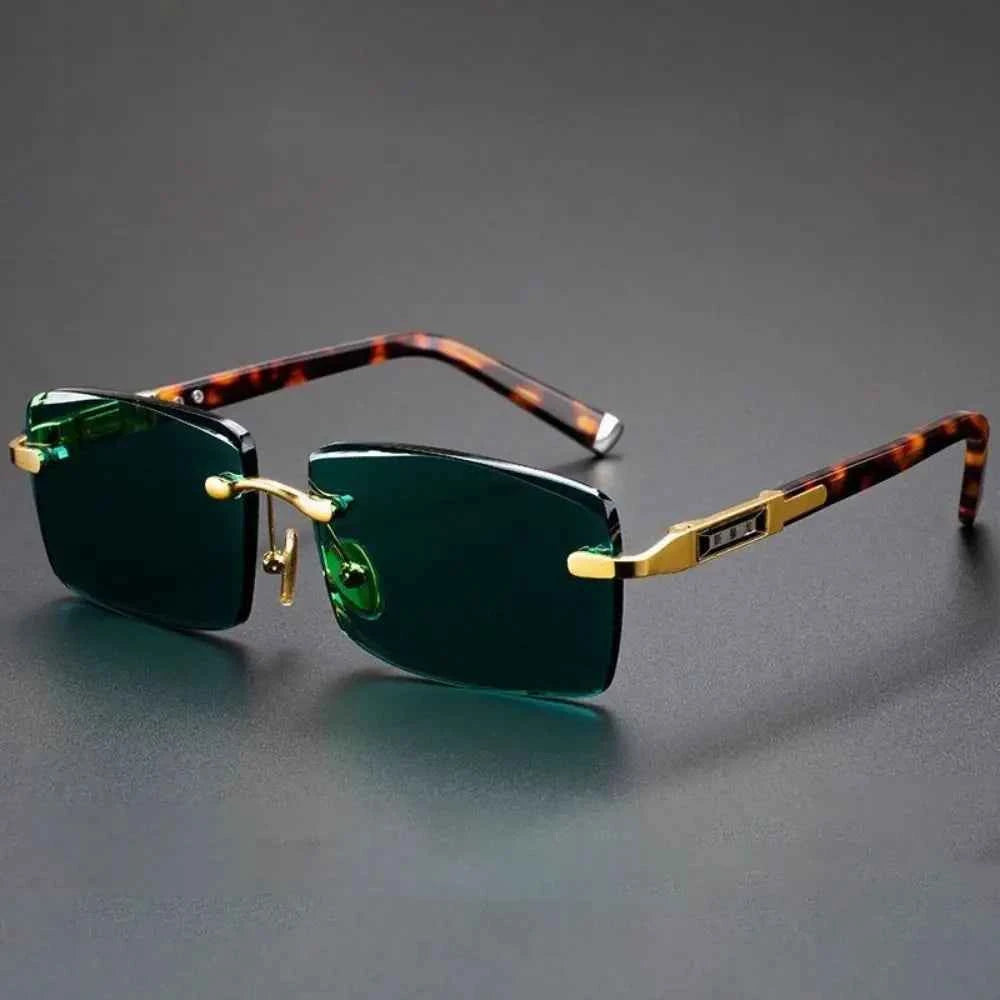 Stylish Edge Sunglasses for Ultimate UV Protection Emerald Green