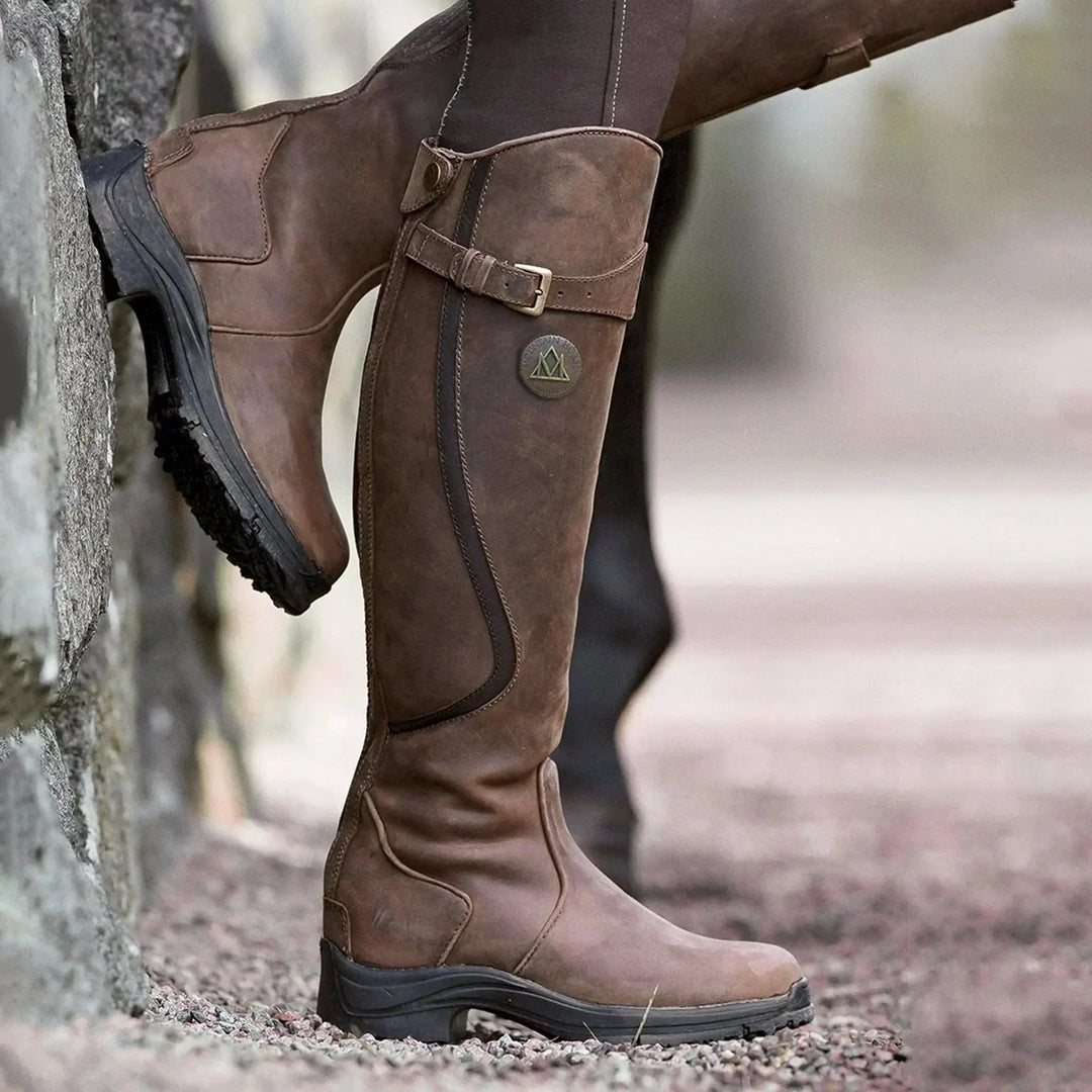Women's Stylish Waterproof Functional Boots Dark Brown