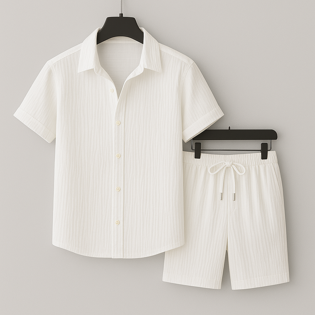 Stylish Linen Lounge Set for Ultimate Comfort White
