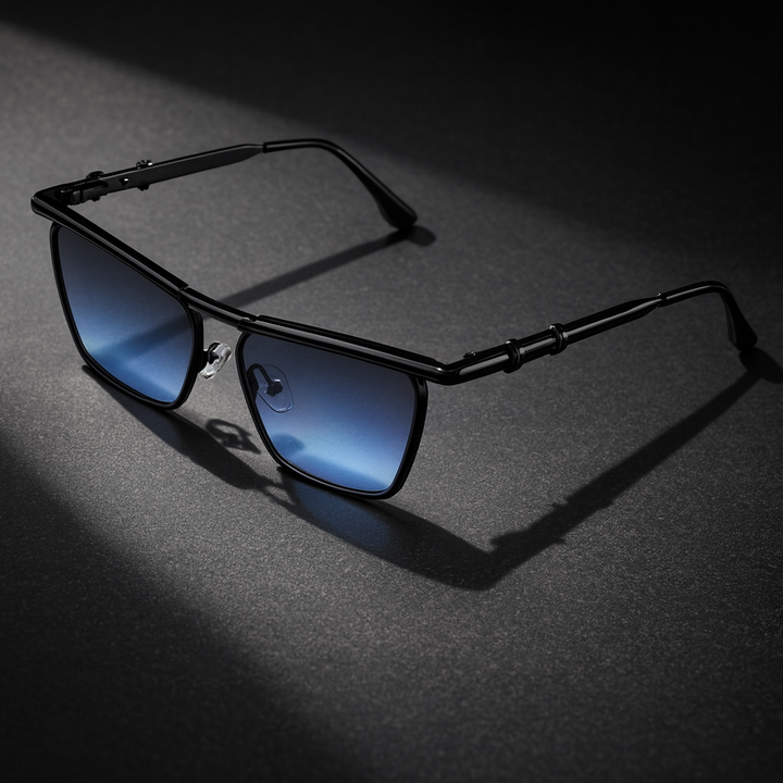 Stylish Oversized Sunglasses for Ultimate UV Protection Sapphire Blue