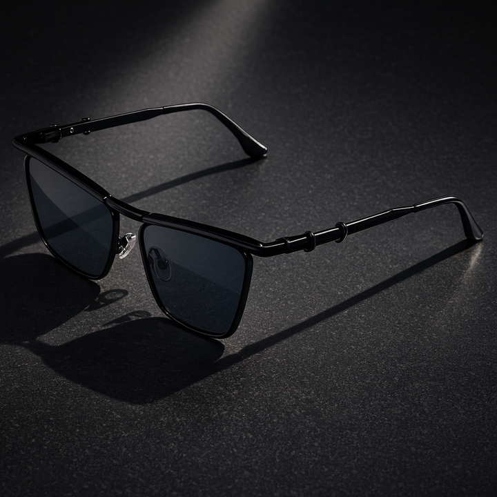 Stylish Oversized Sunglasses for Ultimate UV Protection Midnight Black