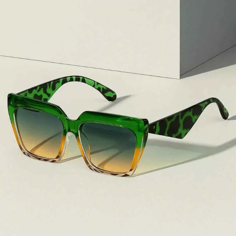 Stylish Panther-Inspired Sunglasses for Trendy Looks Green