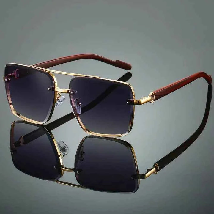Stylish Wooden Sunglasses Smoke Gray