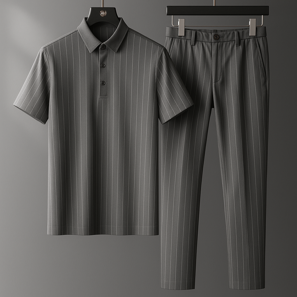 Custom Fit Polo Set Gray