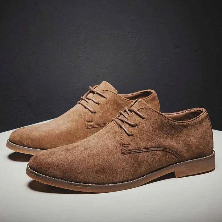 Men's Suede Dress Shoes for Stylish Comfort Brown