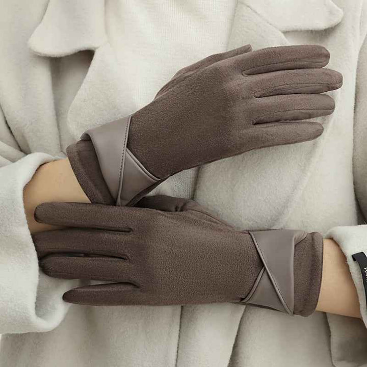 Suede Touch Winter Gloves
