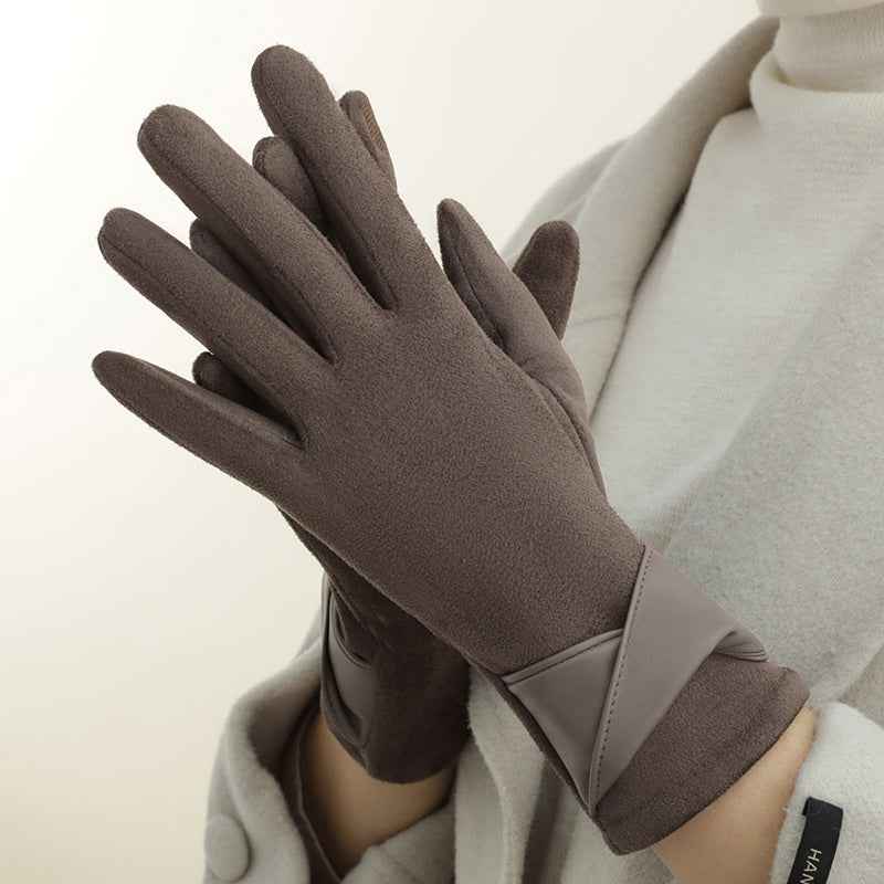 Suede Touch Winter Gloves