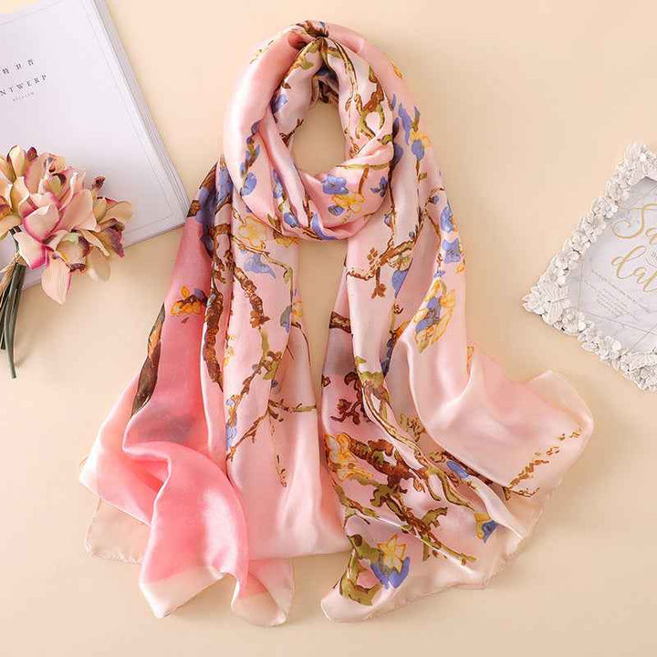 Summer Sunscreen Shawl Scarf Scarf Scarf Pink