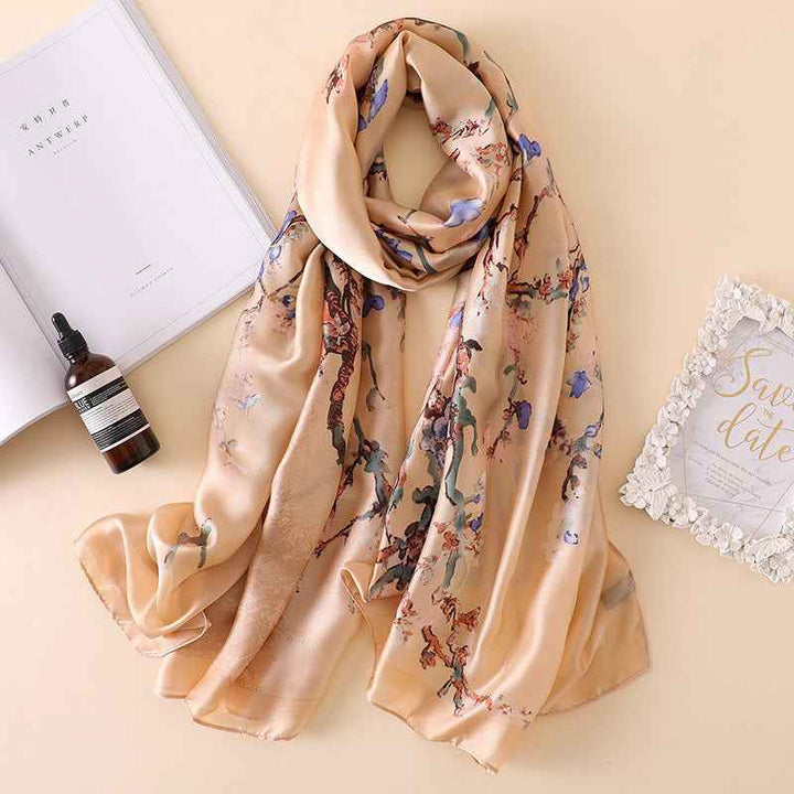 Summer Sunscreen Shawl Scarf Scarf Scarf Khaki
