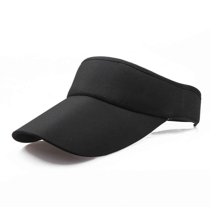 Sun Hat Visor Caps Summer Beach Sunhat Sport Headband Classic Cap Adjustable Sun Sports Visor Hat Baseball Cap Black adjustable