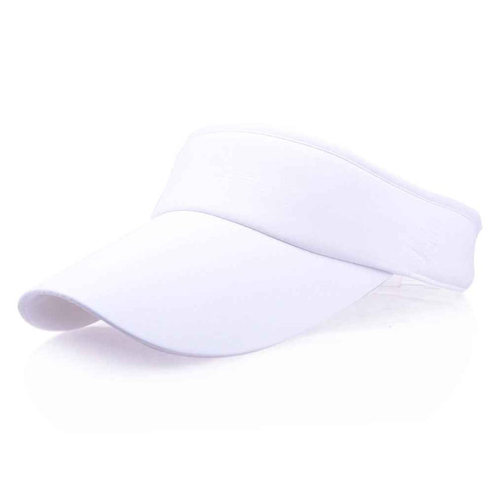Sun Hat Visor Caps Summer Beach Sunhat Sport Headband Classic Cap Adjustable Sun Sports Visor Hat Baseball Cap White adjustable