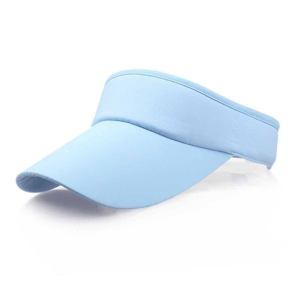 Sun Hat Visor Caps Summer Beach Sunhat Sport Headband Classic Cap Adjustable Sun Sports Visor Hat Baseball Cap Sky Blue adjustable