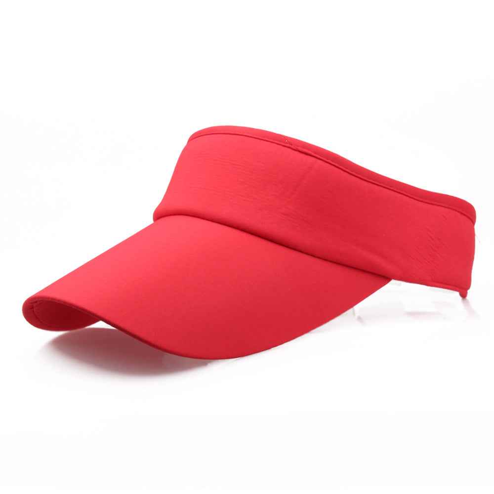 Sun Hat Visor Caps Summer Beach Sunhat Sport Headband Classic Cap Adjustable Sun Sports Visor Hat Baseball Cap Red adjustable