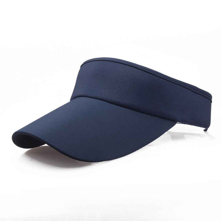 Sun Hat Visor Caps Summer Beach Sunhat Sport Headband Classic Cap Adjustable Sun Sports Visor Hat Baseball Cap Navy Blue adjustable