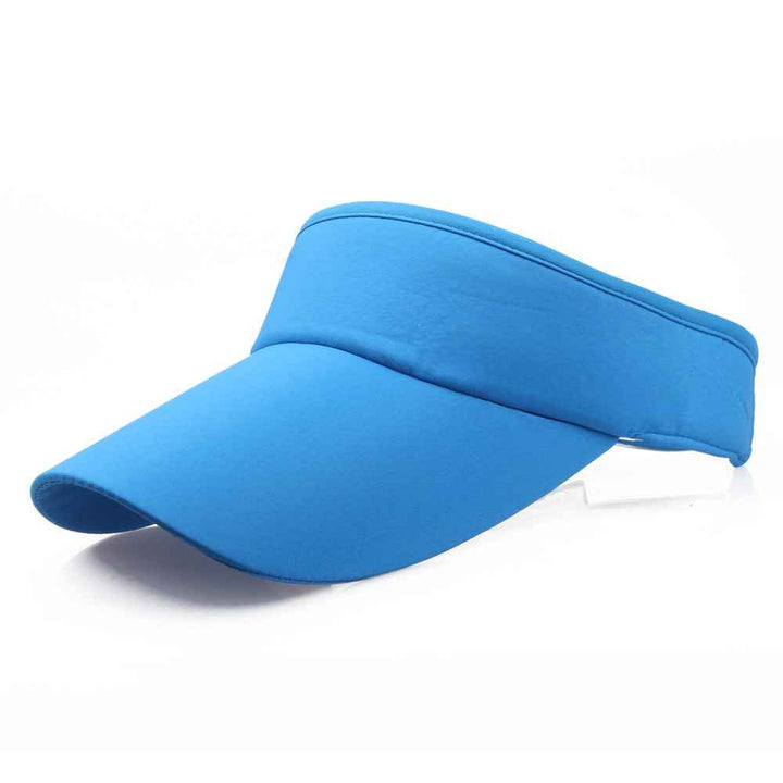 Sun Hat Visor Caps Summer Beach Sunhat Sport Headband Classic Cap Adjustable Sun Sports Visor Hat Baseball Cap Blue adjustable