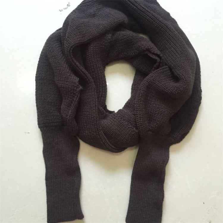 Sweater Scarf Cashmere Ladies Girl Woman Clothing Casual Wear Coffee 235cm